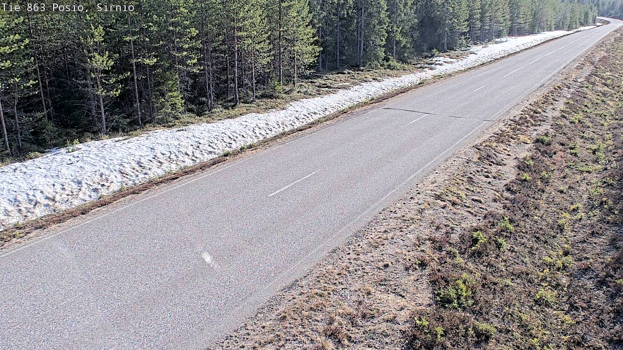 Weather Camera Image Väg 863 Posio, Sirniö, Posio, Lappi