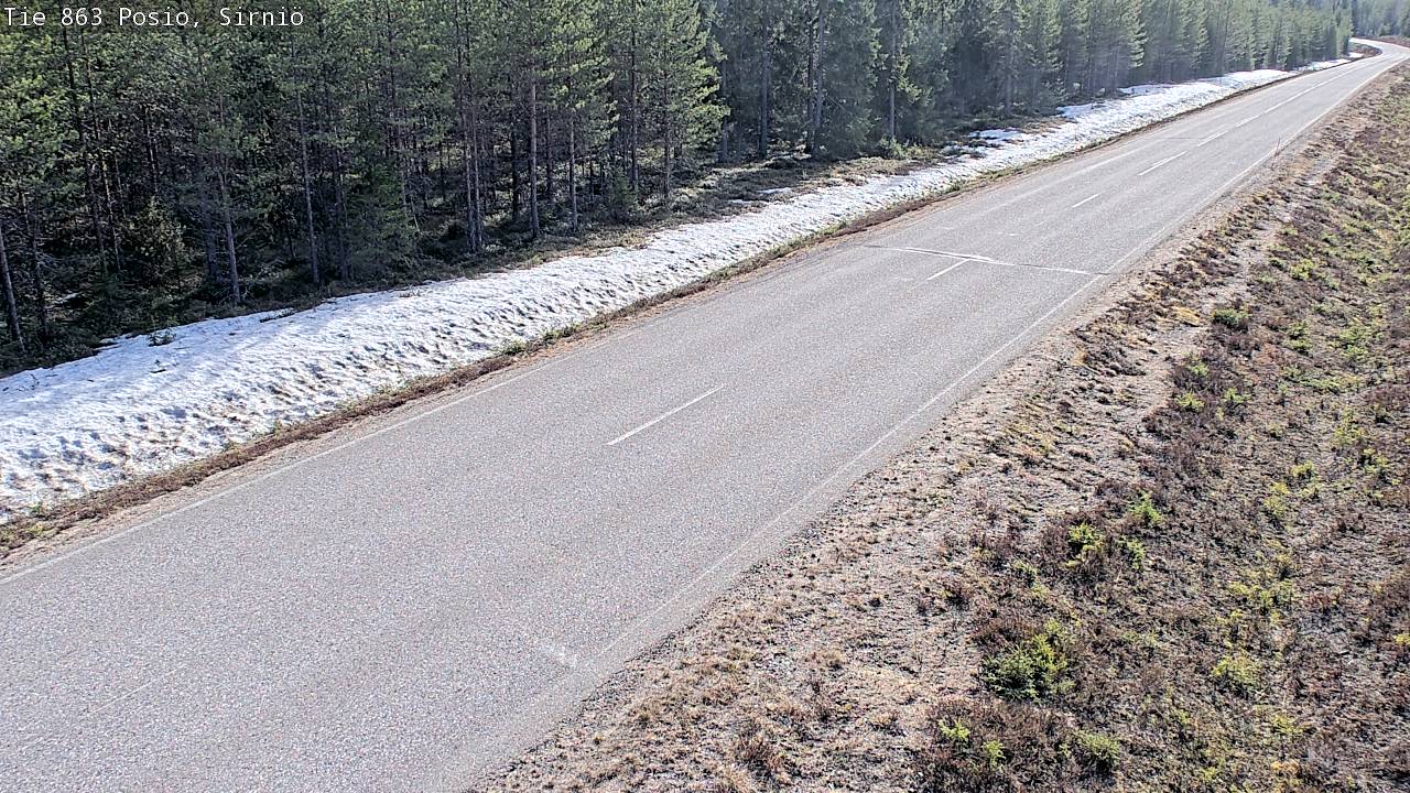 Weather Camera Image Väg 863 Posio, Sirniö, Posio, Lappi