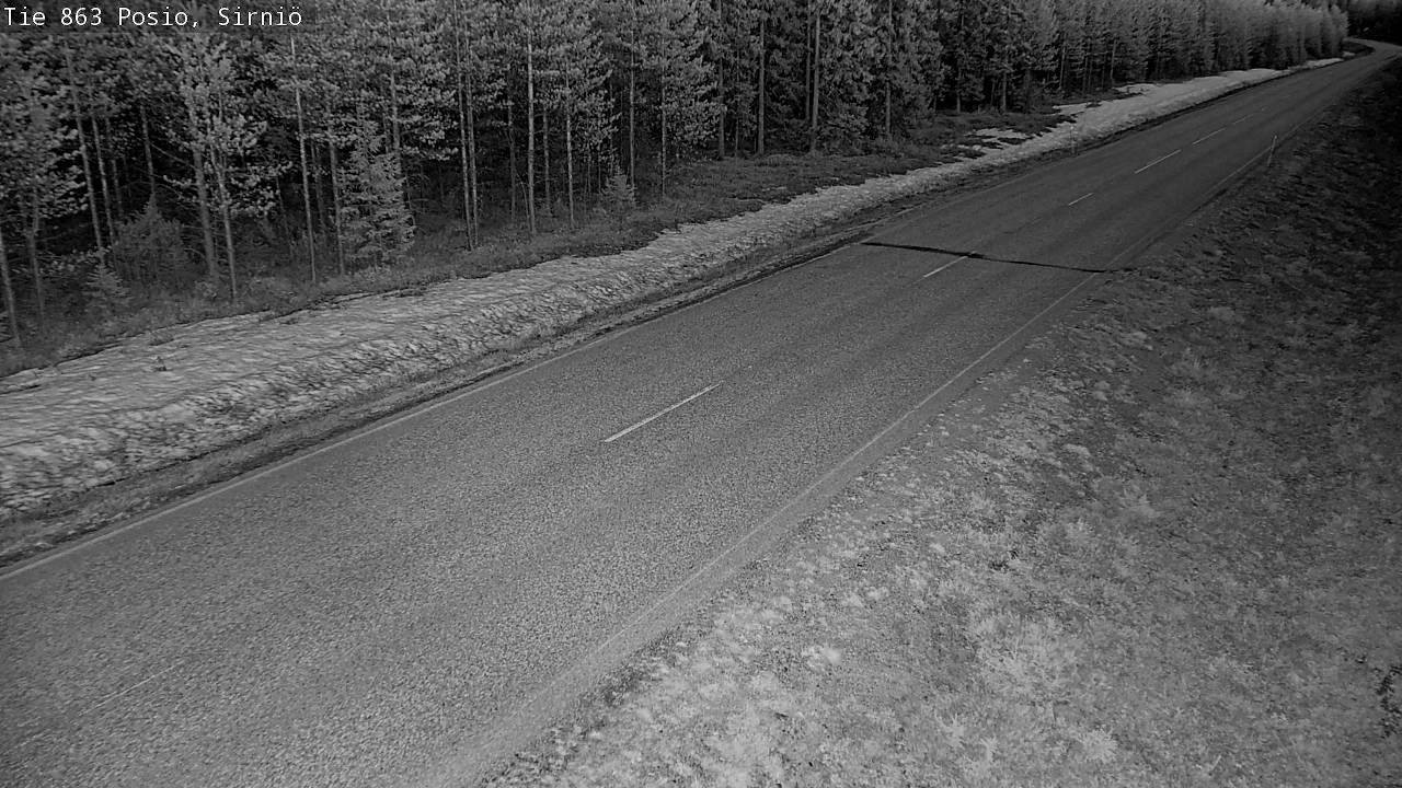Weather Camera Image Road 863 Posio, Sirniö, Posio, Lappi