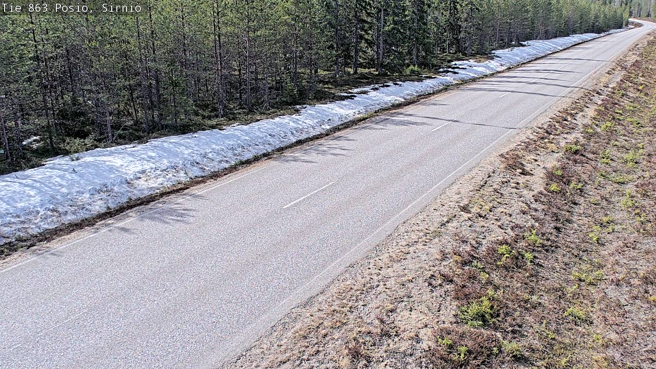 Weather Camera Image Väg 863 Posio, Sirniö, Posio, Lappi