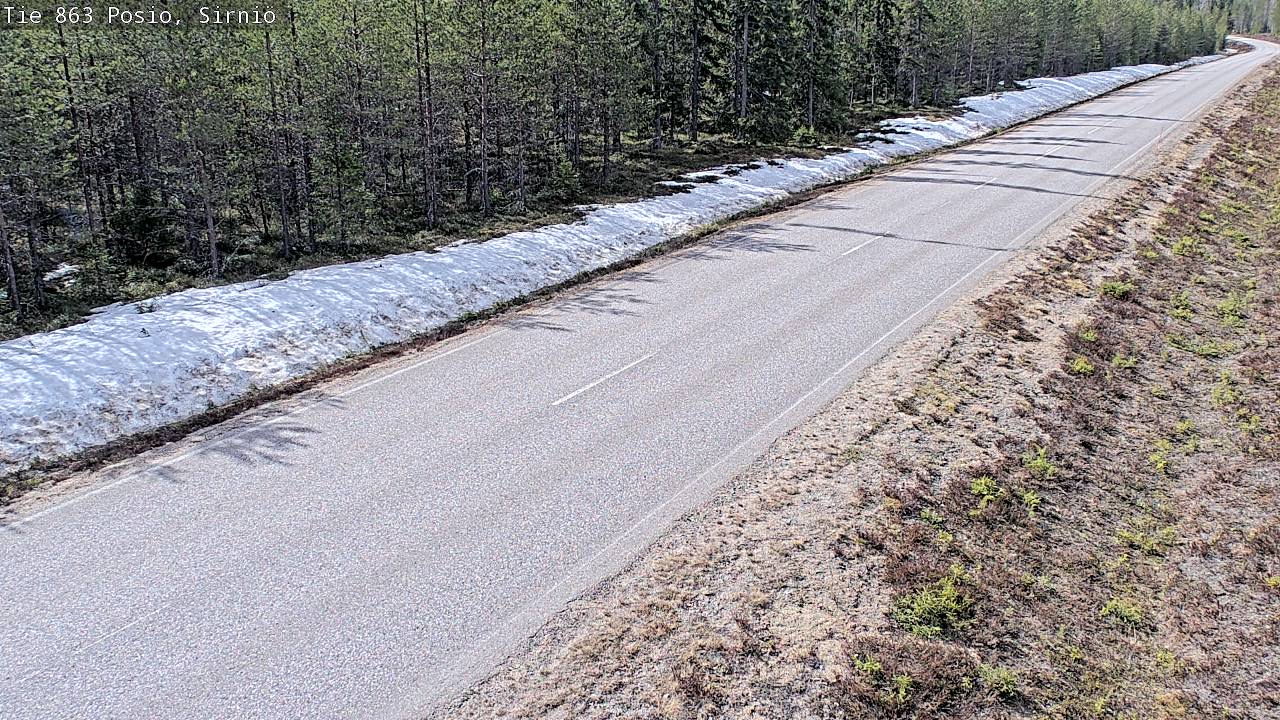 Weather Camera Image Väg 863 Posio, Sirniö, Posio, Lappi