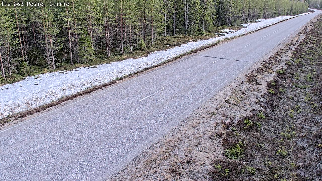 Weather Camera Image Väg 863 Posio, Sirniö, Posio, Lappi