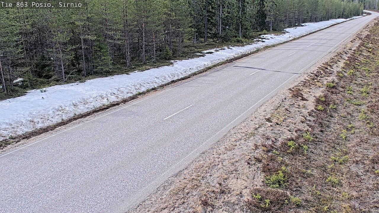 Weather Camera Image Väg 863 Posio, Sirniö, Posio, Lappi