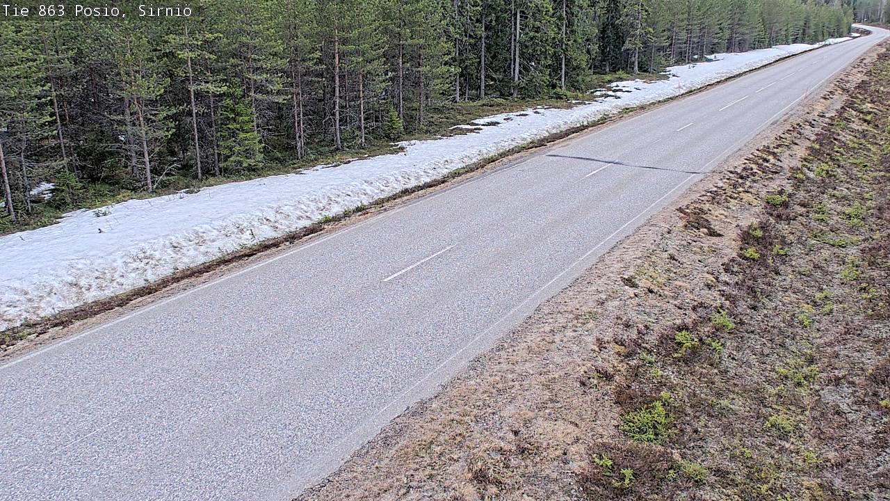 Weather Camera Image Väg 863 Posio, Sirniö, Posio, Lappi