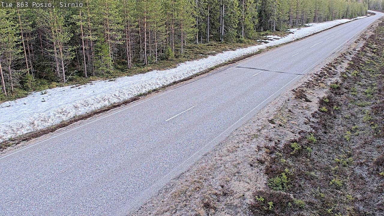 Weather Camera Image Väg 863 Posio, Sirniö, Posio, Lappi