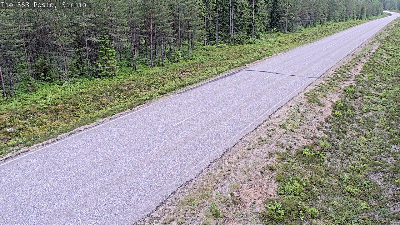 Weather Camera Image Road 863 Posio, Sirniö, Posio, Lappi