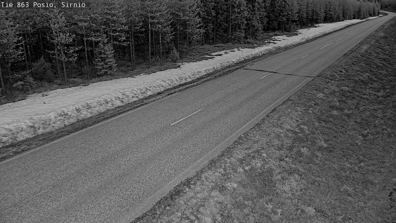 Weather Camera Image Väg 863 Posio, Sirniö, Posio, Lappi
