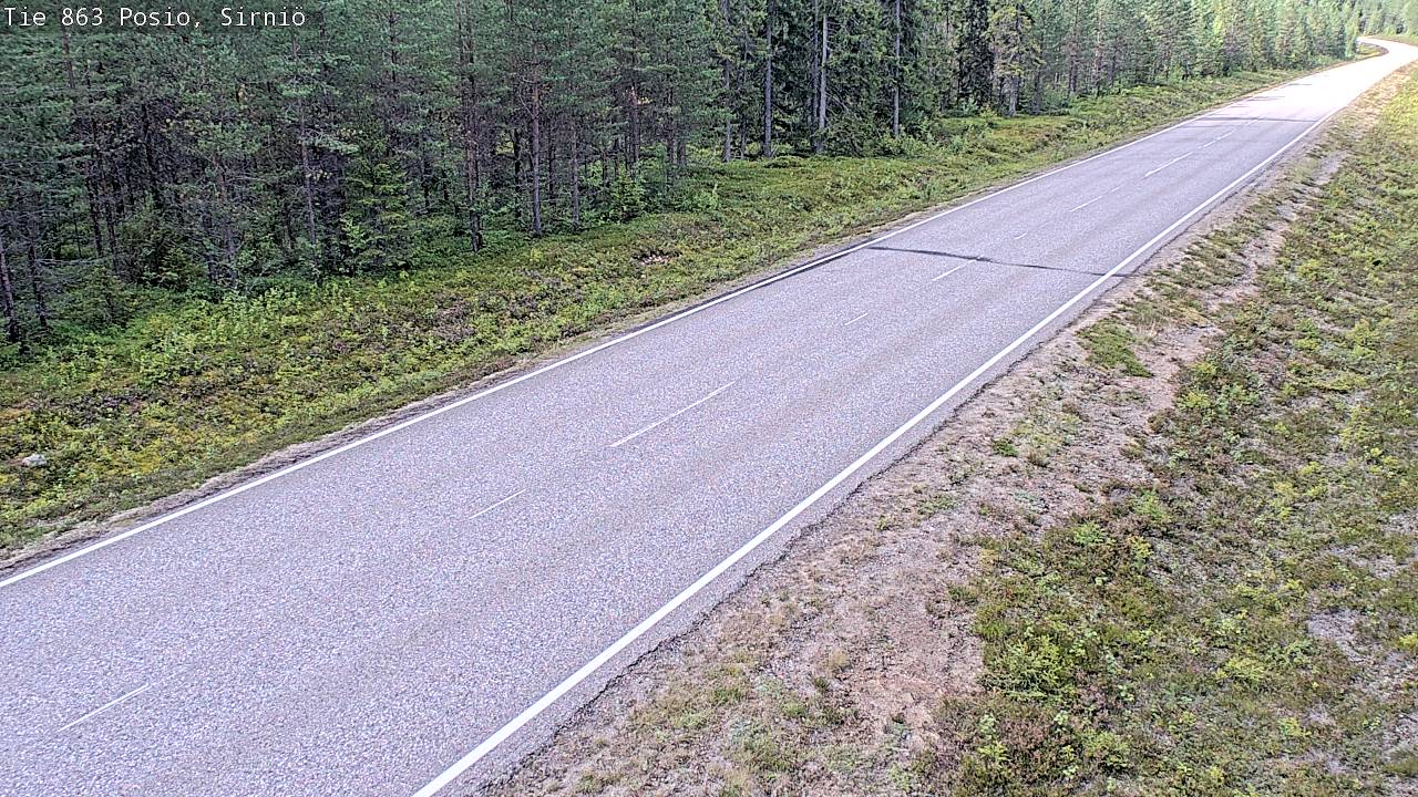 Weather Camera Image Road 863 Posio, Sirniö, Posio, Lappi