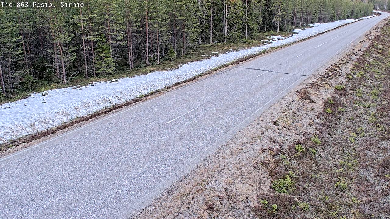 Weather Camera Image Road 863 Posio, Sirniö, Posio, Lappi