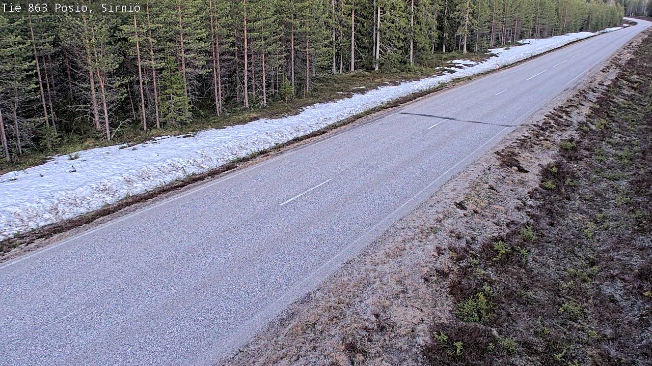 Weather Camera Image Road 863 Posio, Sirniö, Posio, Lappi