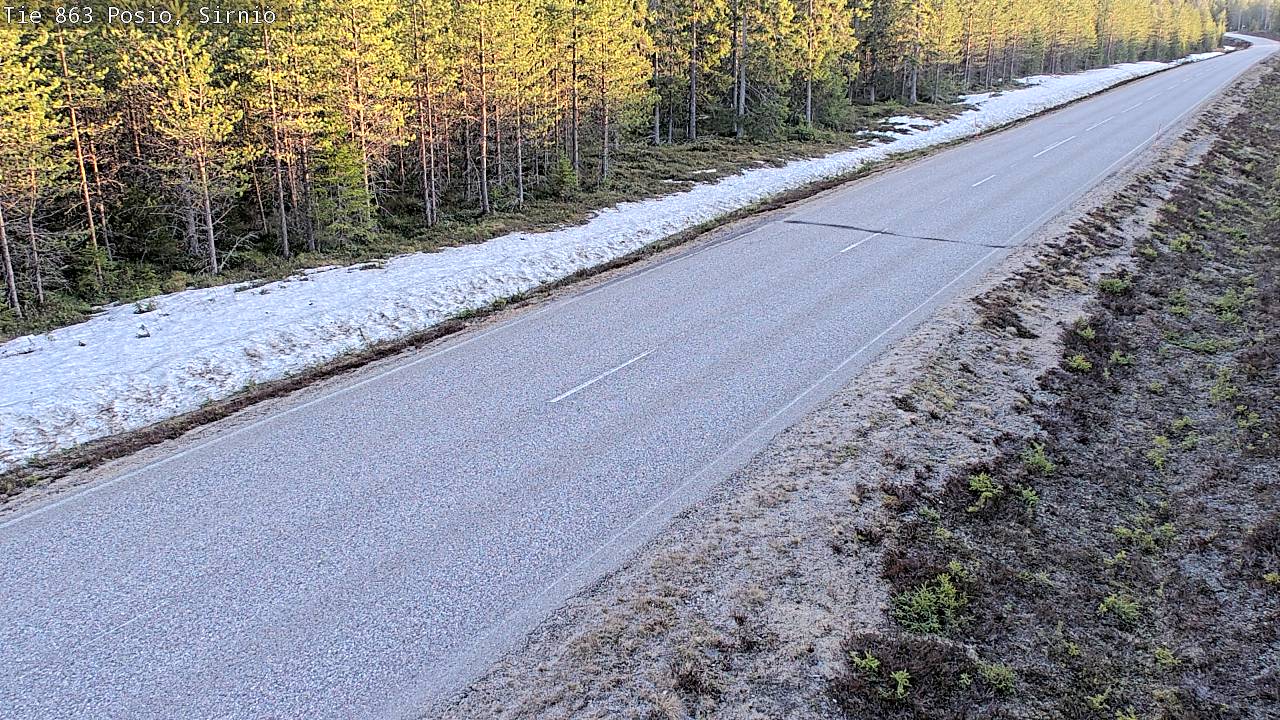 Weather Camera Image Väg 863 Posio, Sirniö, Posio, Lappi