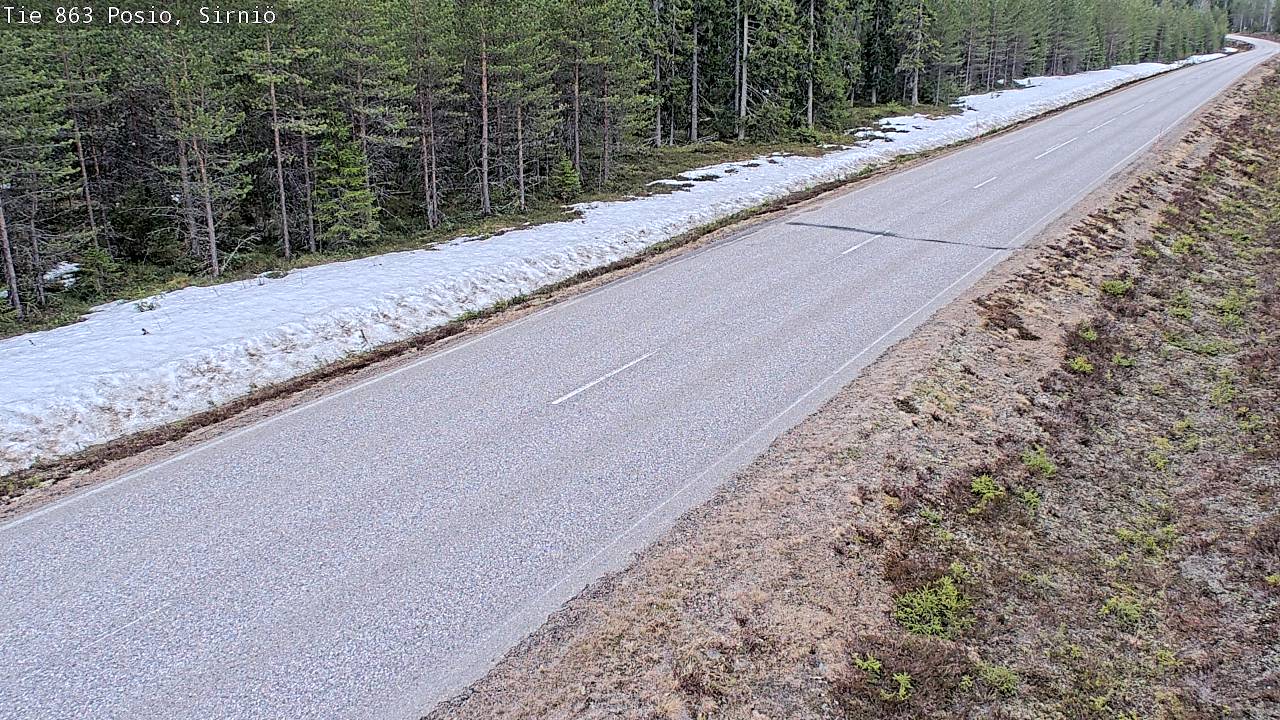Weather Camera Image Väg 863 Posio, Sirniö, Posio, Lappi