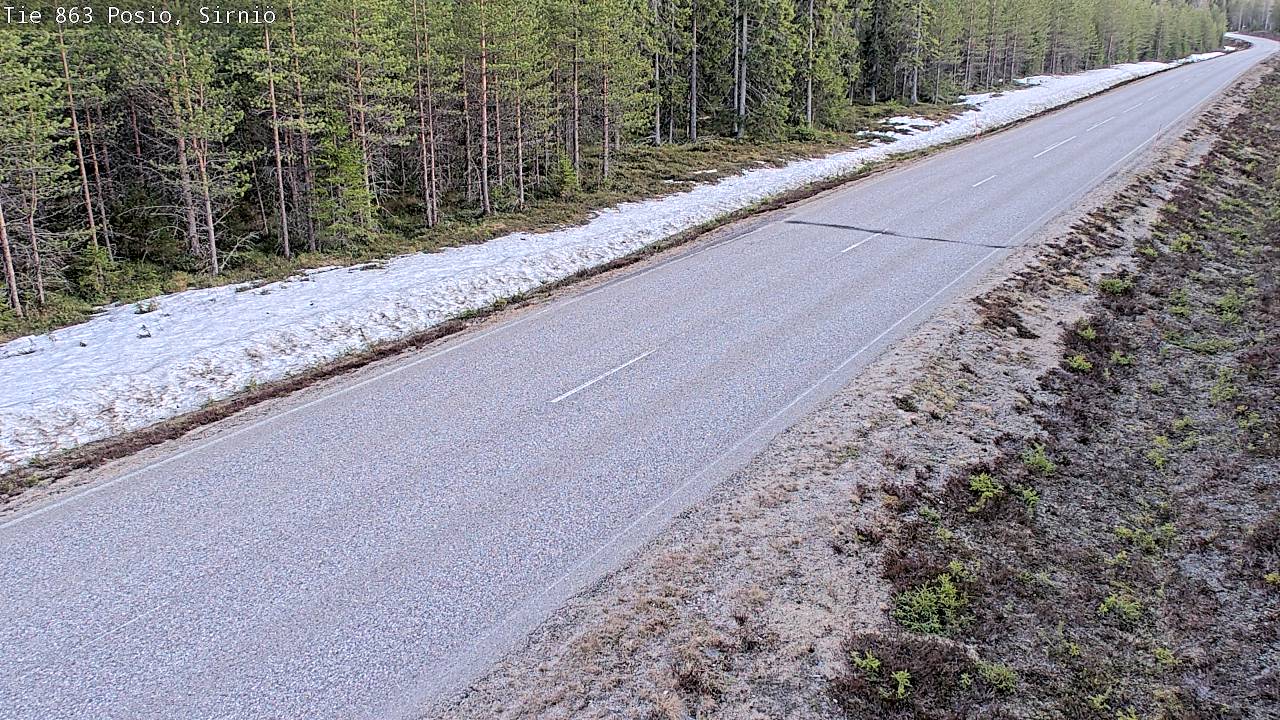 Weather Camera Image Väg 863 Posio, Sirniö, Posio, Lappi