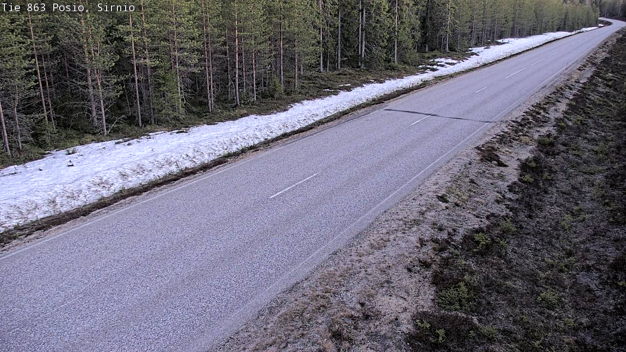 Weather Camera Image Väg 863 Posio, Sirniö, Posio, Lappi