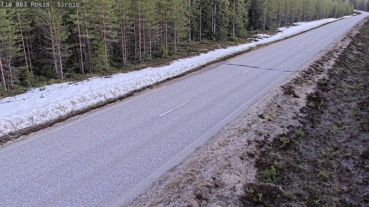 Weather Camera Image Väg 863 Posio, Sirniö, Posio, Lappi