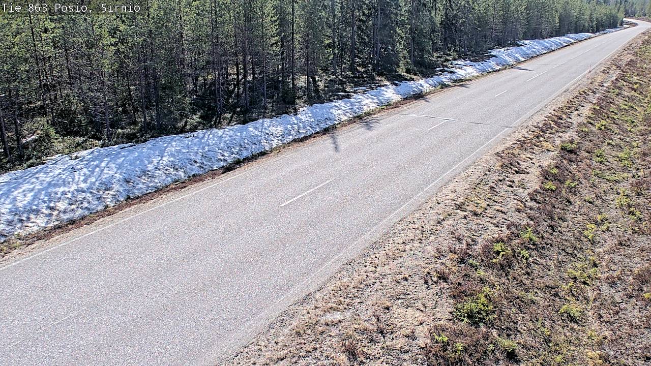 Weather Camera Image Väg 863 Posio, Sirniö, Posio, Lappi
