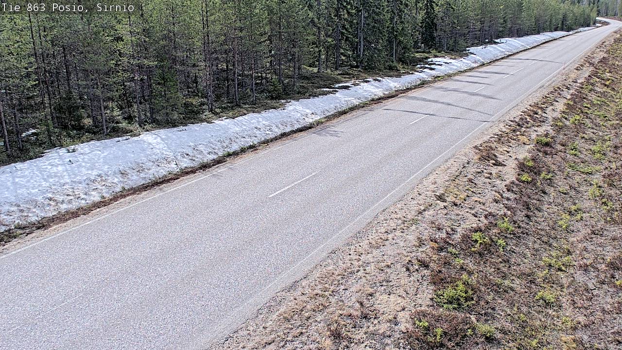 Weather Camera Image Väg 863 Posio, Sirniö, Posio, Lappi