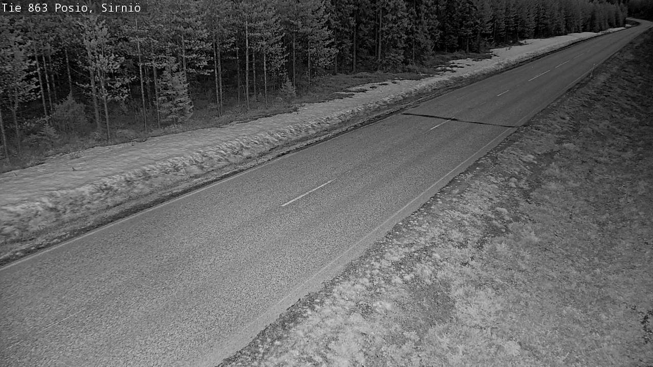 Weather Camera Image Väg 863 Posio, Sirniö, Posio, Lappi