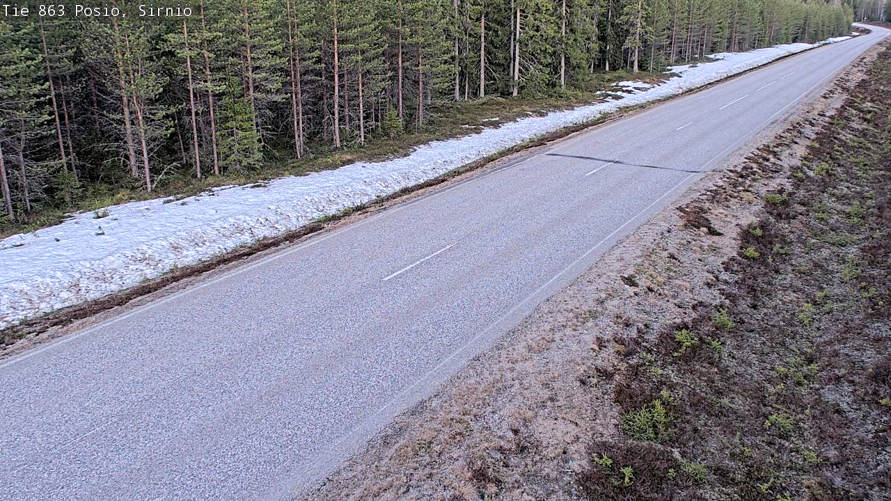 Weather Camera Image Road 863 Posio, Sirniö, Posio, Lappi