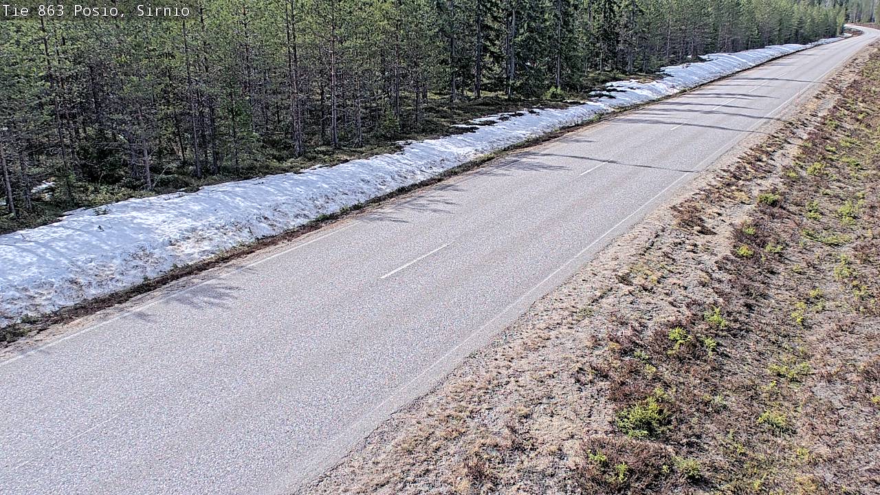 Weather Camera Image Väg 863 Posio, Sirniö, Posio, Lappi