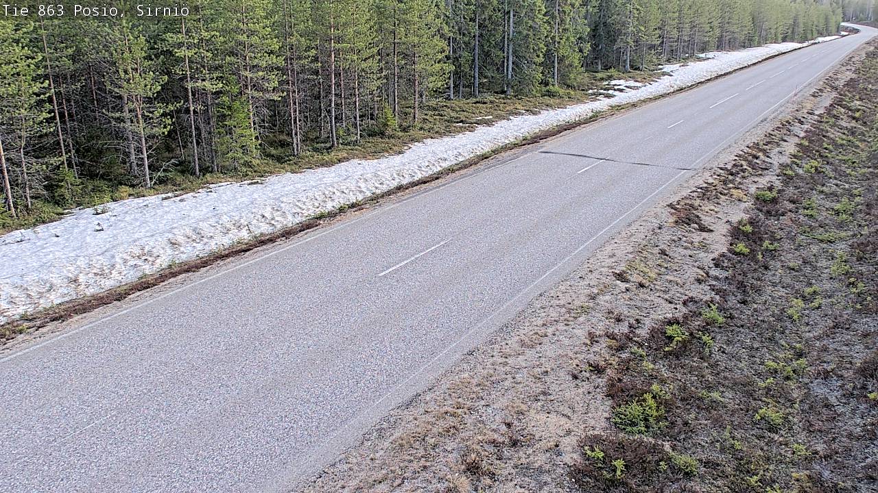 Weather Camera Image Väg 863 Posio, Sirniö, Posio, Lappi