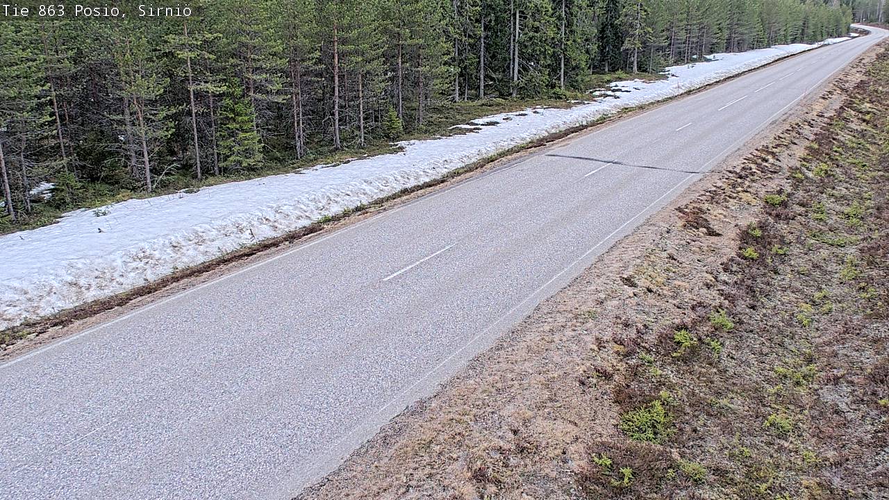 Weather Camera Image Väg 863 Posio, Sirniö, Posio, Lappi