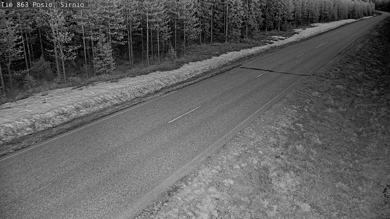 Weather Camera Image Road 863 Posio, Sirniö, Posio, Lappi