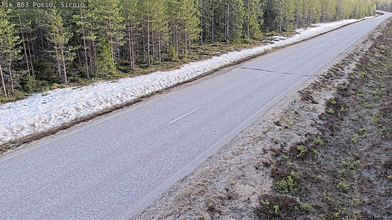 Weather Camera Image Väg 863 Posio, Sirniö, Posio, Lappi