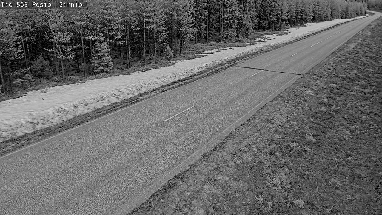 Weather Camera Image Väg 863 Posio, Sirniö, Posio, Lappi