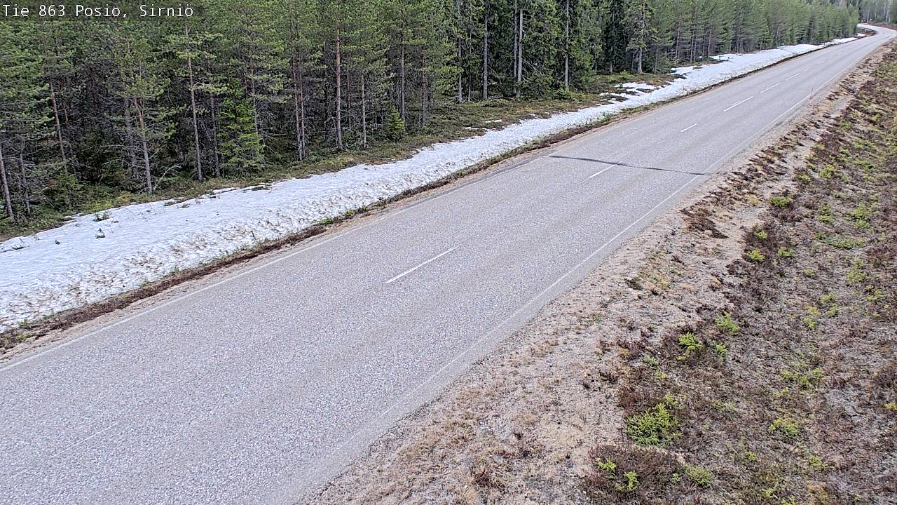 Weather Camera Image Road 863 Posio, Sirniö, Posio, Lappi