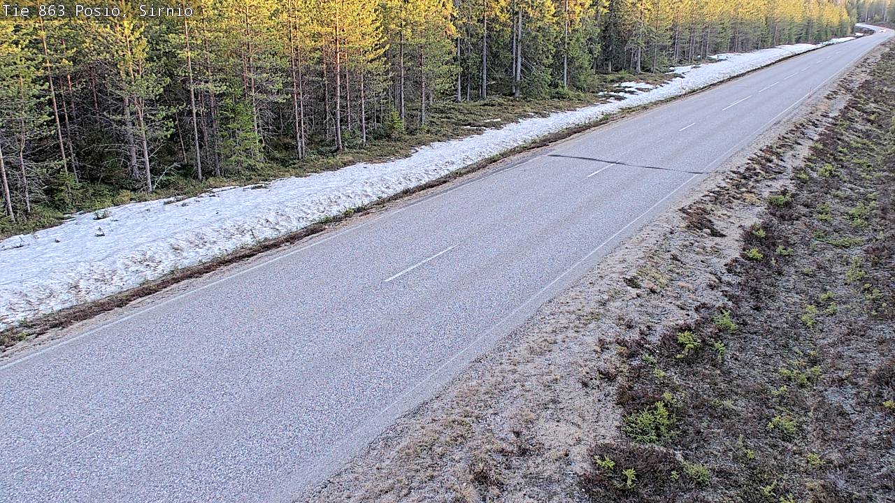 Weather Camera Image Väg 863 Posio, Sirniö, Posio, Lappi
