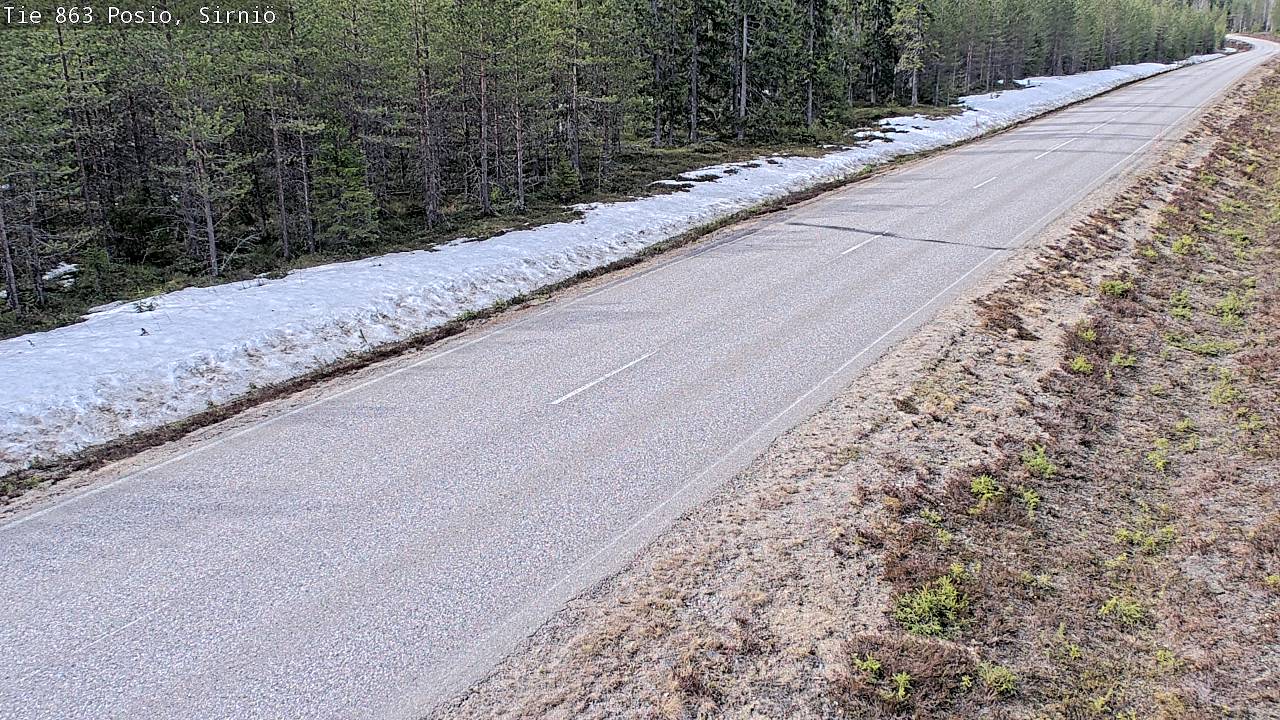 Weather Camera Image Väg 863 Posio, Sirniö, Posio, Lappi