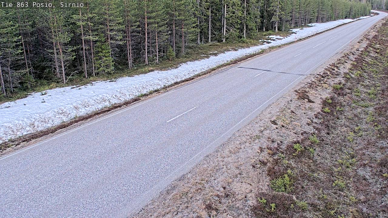 Weather Camera Image Road 863 Posio, Sirniö, Posio, Lappi