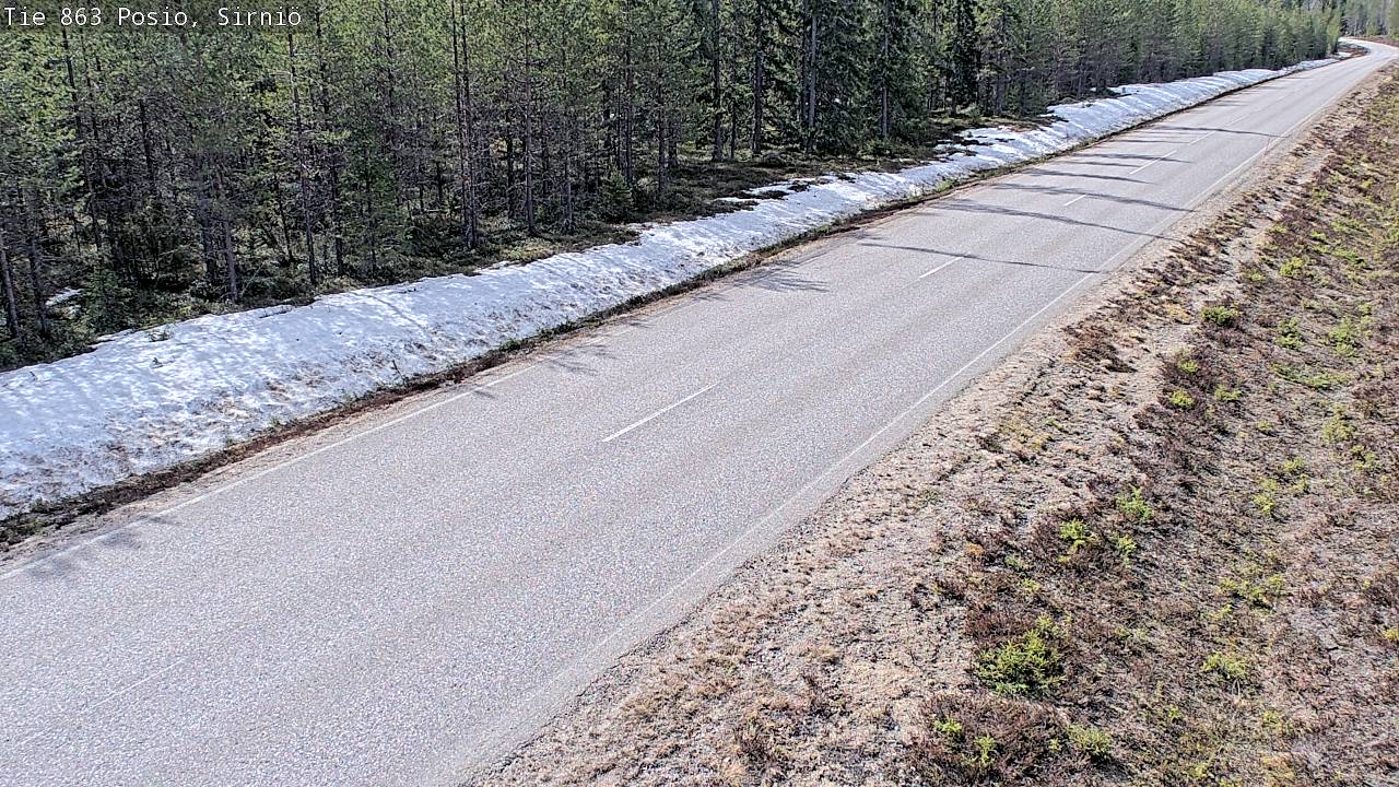 Weather Camera Image Väg 863 Posio, Sirniö, Posio, Lappi