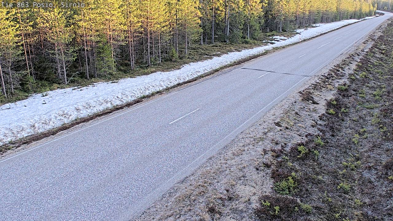 Weather Camera Image Väg 863 Posio, Sirniö, Posio, Lappi