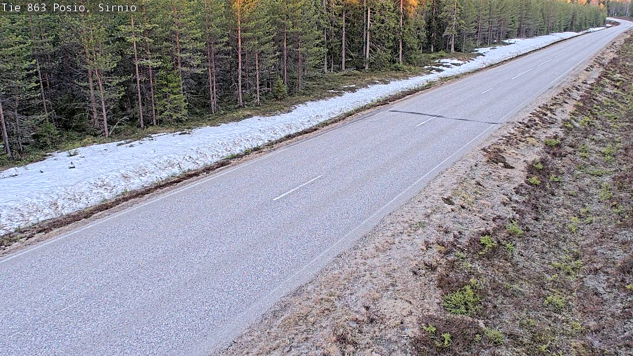 Weather Camera Image Road 863 Posio, Sirniö, Posio, Lappi