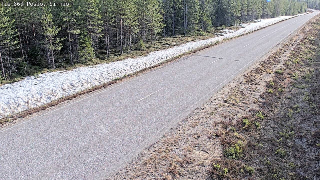 Weather Camera Image Väg 863 Posio, Sirniö, Posio, Lappi
