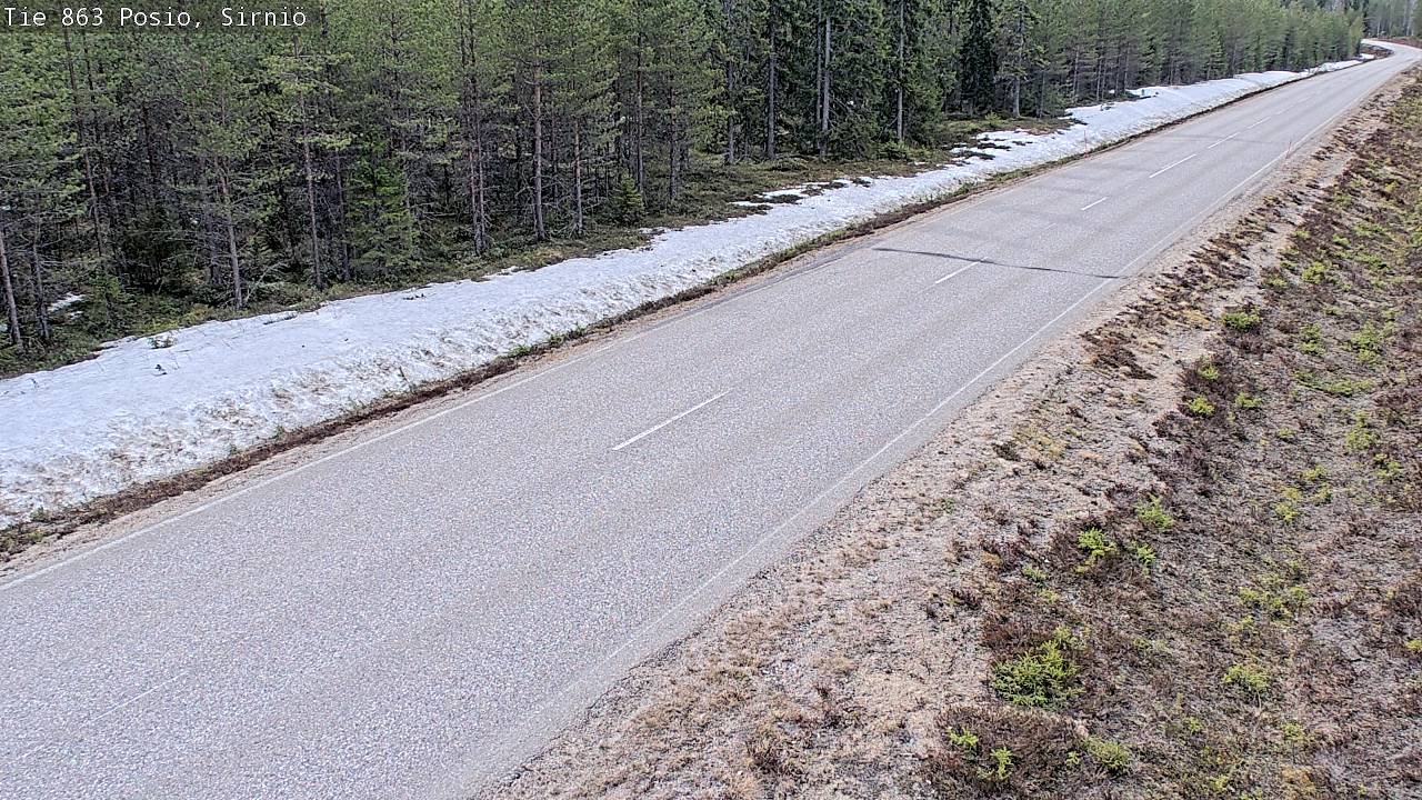Weather Camera Image Väg 863 Posio, Sirniö, Posio, Lappi