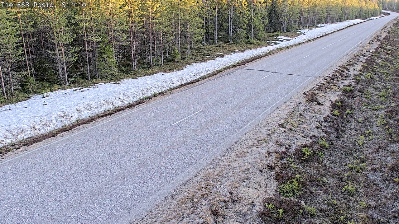 Weather Camera Image Väg 863 Posio, Sirniö, Posio, Lappi