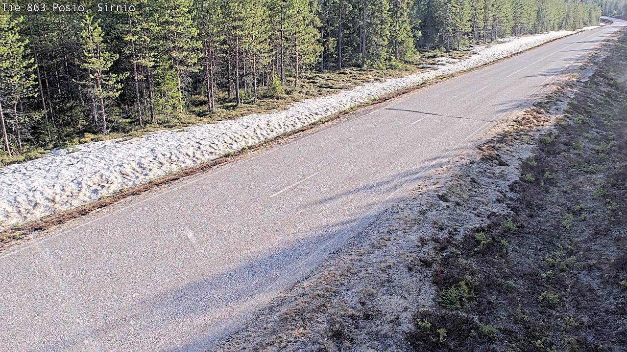 Weather Camera Image Väg 863 Posio, Sirniö, Posio, Lappi
