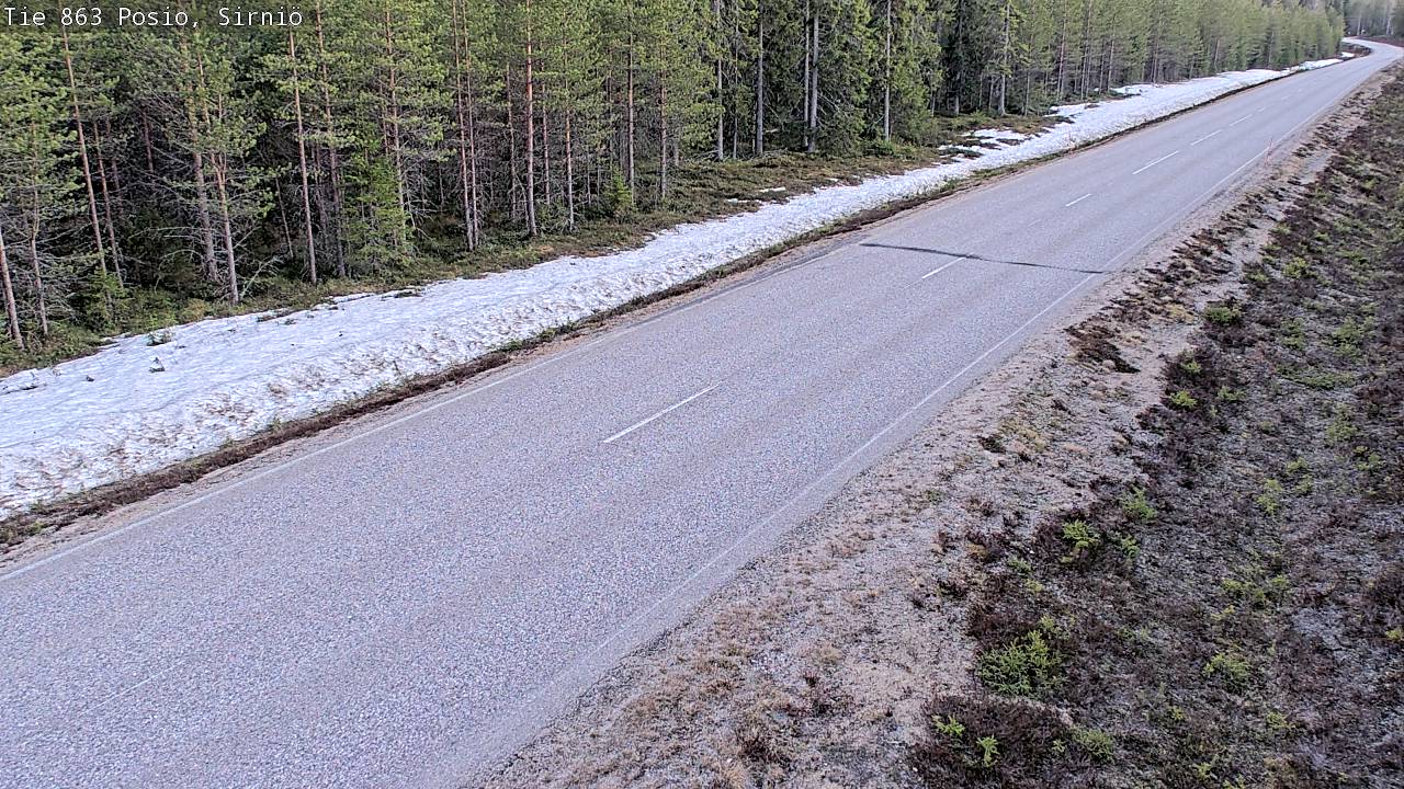 Weather Camera Image Väg 863 Posio, Sirniö, Posio, Lappi