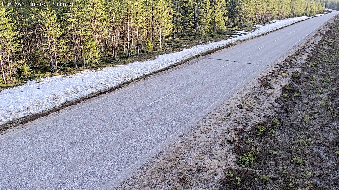 Weather Camera Image Väg 863 Posio, Sirniö, Posio, Lappi
