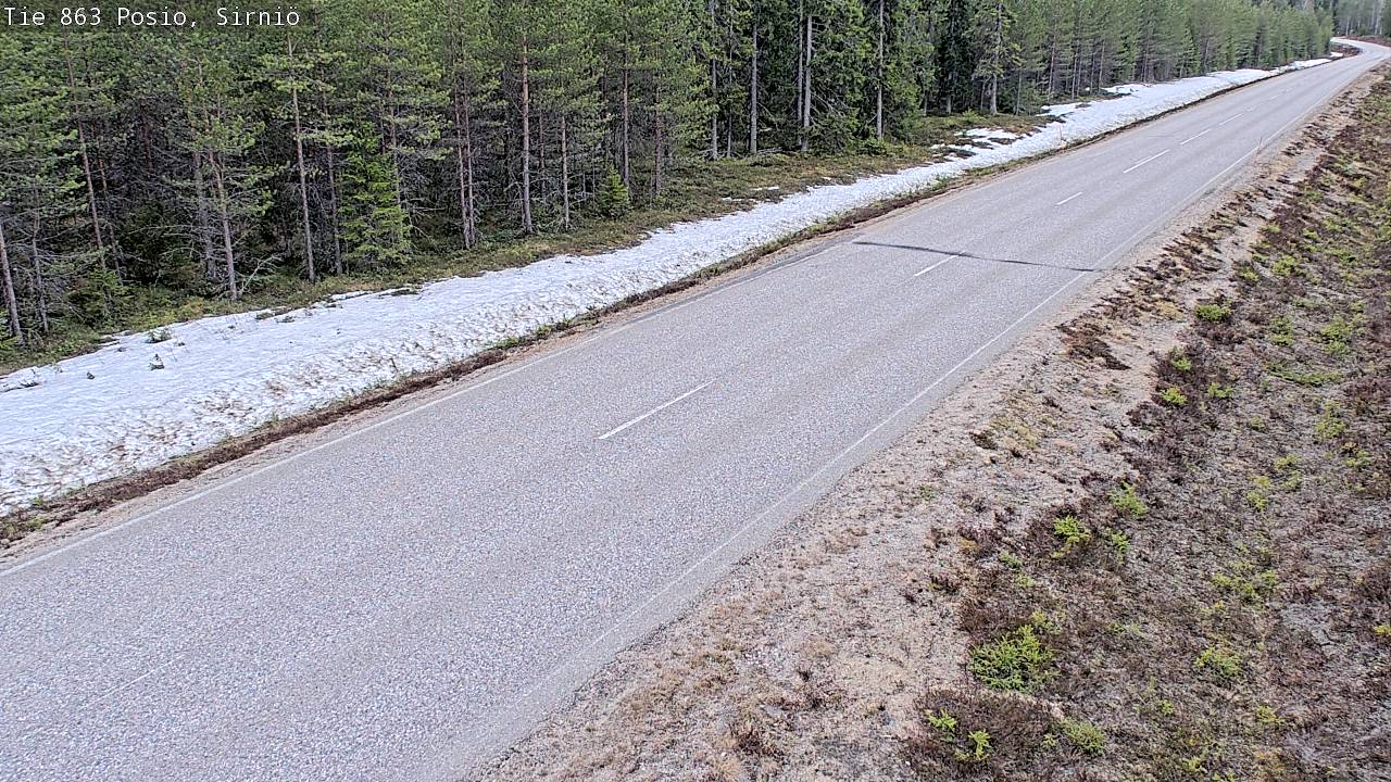 Weather Camera Image Road 863 Posio, Sirniö, Posio, Lappi