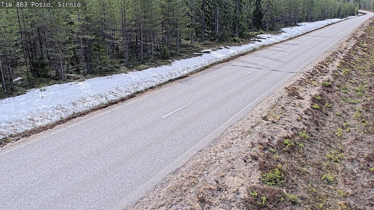 Weather Camera Image Väg 863 Posio, Sirniö, Posio, Lappi