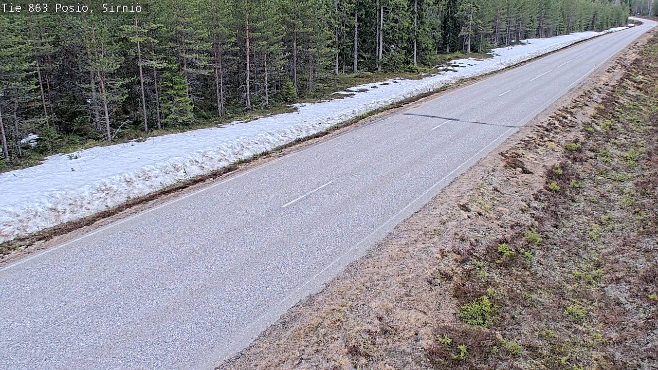 Weather Camera Image Väg 863 Posio, Sirniö, Posio, Lappi