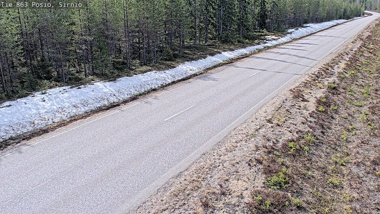 Weather Camera Image Road 863 Posio, Sirniö, Posio, Lappi