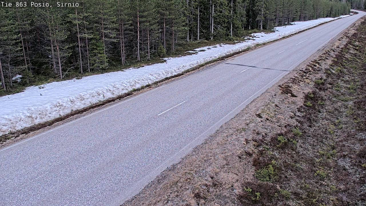 Weather Camera Image Väg 863 Posio, Sirniö, Posio, Lappi