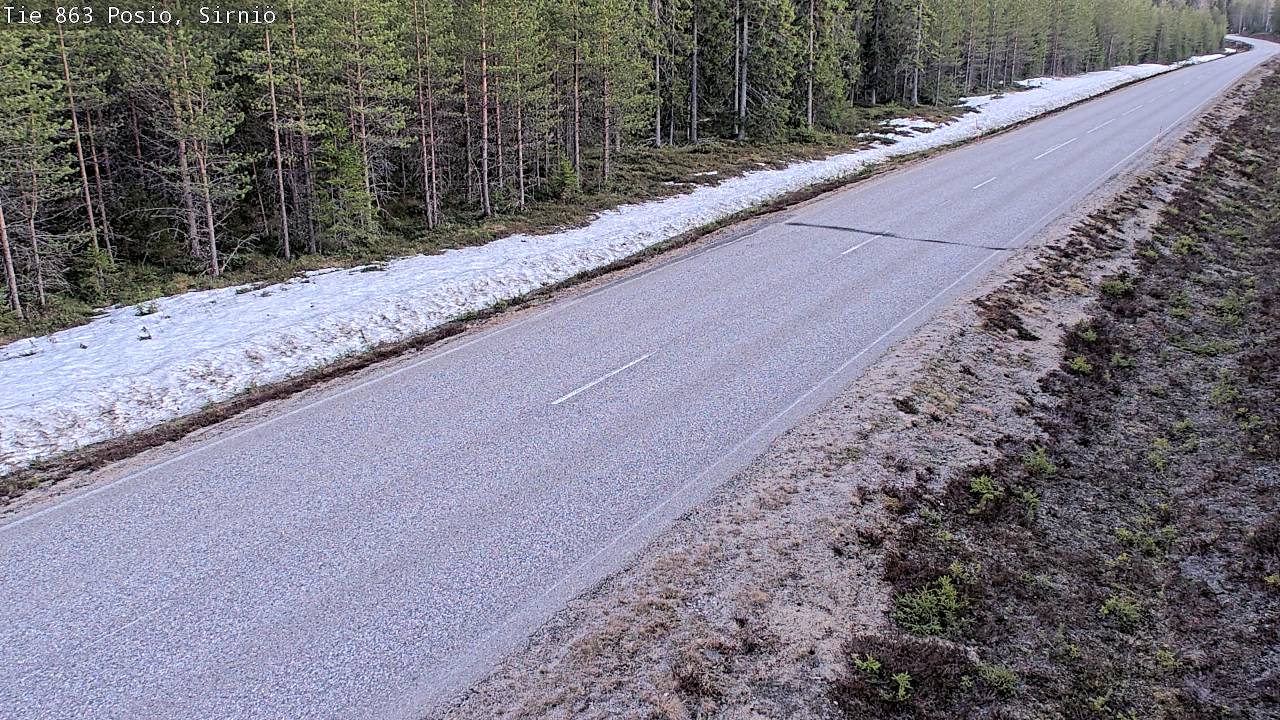 Weather Camera Image Väg 863 Posio, Sirniö, Posio, Lappi