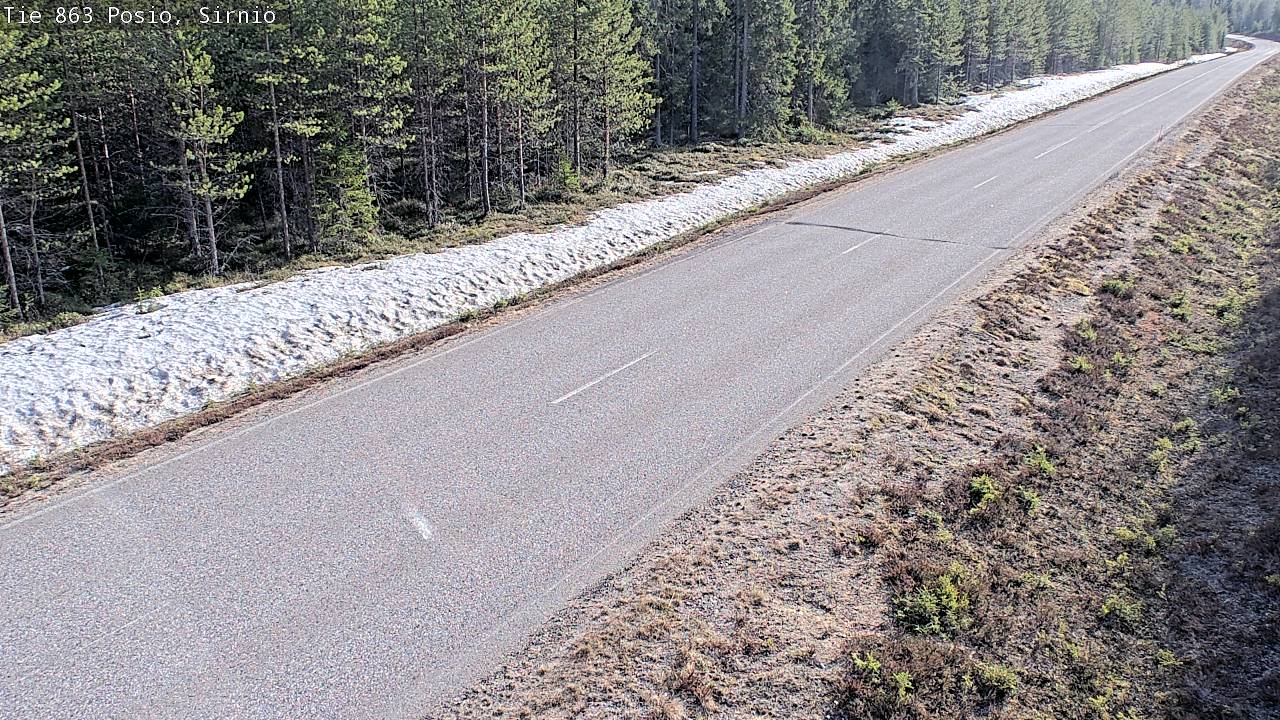 Weather Camera Image Väg 863 Posio, Sirniö, Posio, Lappi