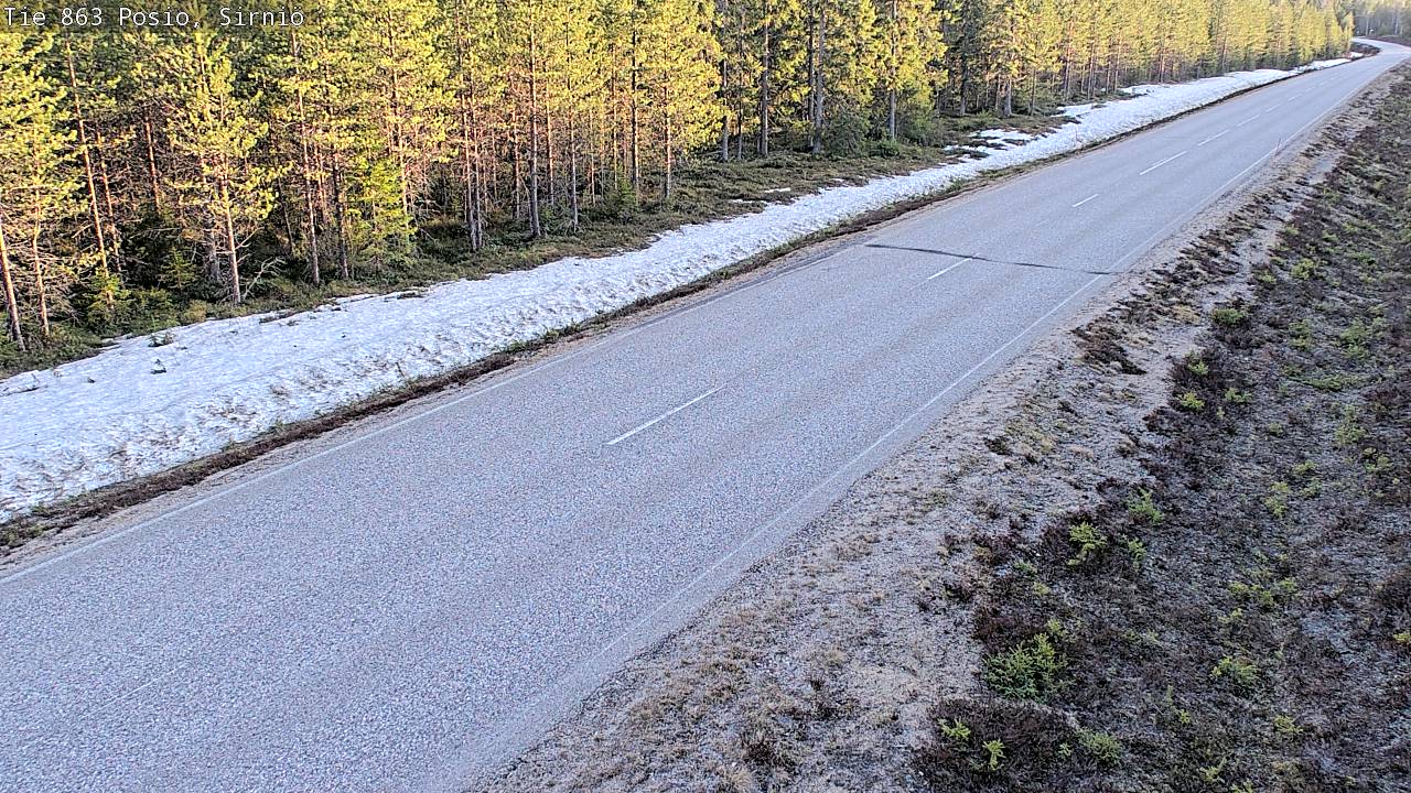 Weather Camera Image Väg 863 Posio, Sirniö, Posio, Lappi